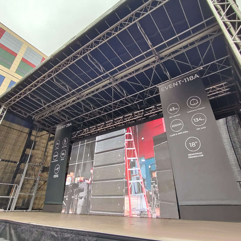 LED screen background frame